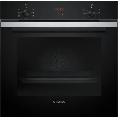 Siemens Forno da incasso HB213ABS3 finitura inox e vetro nero da 60 cm