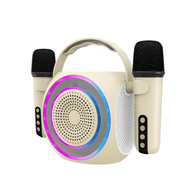 CELLY 5W 2MICROPHONE WLS SPEAKER RGB WH PARTYMIC2WH