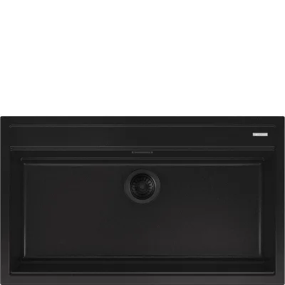 Smeg S Lavello una vasca VSGX860MN finitura nero opaco da 86x51 cm - Sopratop - IN PROMOZIONE FINO AL 6/07