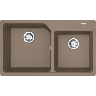 PRONTA CONSEGNA - Franke: Lavello due vasche Urban Incasso UBG 620-86 114.0686.772 finitura fragranite oyster da 86x50 cm