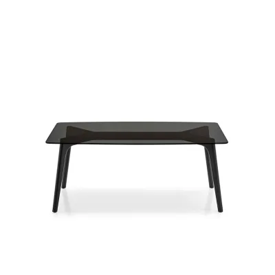 Connubia Tavolo fisso Pod CB4862-FB 180 con struttura in faggio e piano in vetro da 180x98 cm