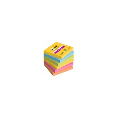 POST-IT SUPER STICKY CF6 SK 76X76MM 6X90FF CARNIVAL 654-6SS-CARN