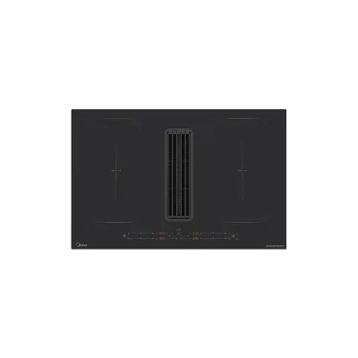 Midea Comfee Piano cottura a induzione con cappa integrata MIH740Y038B in vetroceramica nero da 80 cm