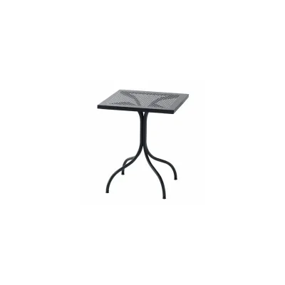 RD Italia Tavolo fisso ESTATE con struttura e piano in acciaio da 60x80 cm