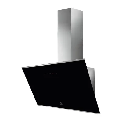 PRONTA CONSEGNA - Electrolux | Cappa a parete verticale KFVB19K finitura Intuit vetro nero da 90 cm