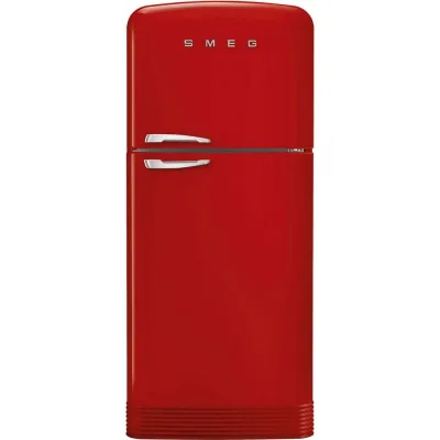 Smeg Frigorifero doppia porta con cerniere a destra a libera installazione FAB50RRD5 finitura rosso da 80 cm