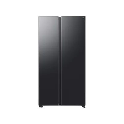Samsung: Frigorifero side by side a libera installazione RS70F65QEFEF finitura antracite da 91 cm