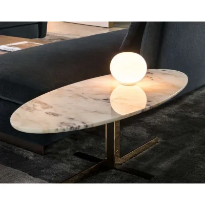 Flos Lampada da tavolo a luce diffusa LED Glo-Ball Basic Zero Switch finitura bianco
