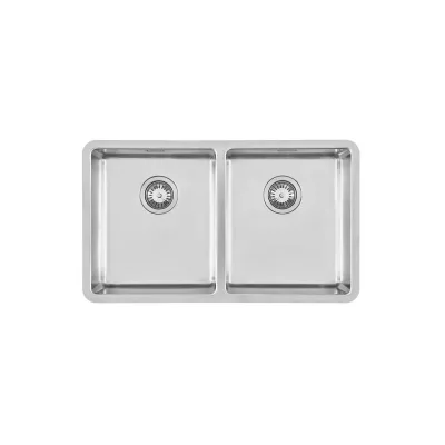 Foster Lavello due vasche 2203 850 finitura acciaio inox da 76x45 cm - IN PROMOZIONE FINO AL 30/06