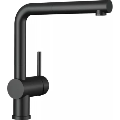 PRONTA CONSEGNA - Blanco | Miscelatore monocomando con doccetta estraibile LINUS-S 1525807 finitura nero