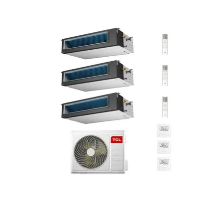 Climatizzatore Condizionatore Canalizzabile TCL Trial Split 9000+9000+12000 con MT2730 R-32 WI-FI OPTIONAL con Comandi Inclusi 9+9+12 A++/A+