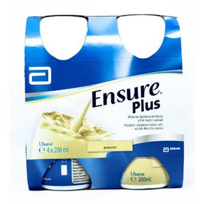 Abbott Ensure Plus Banana Integratore Alimentare 4X200Ml