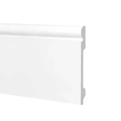 Battiscopa duropolimero alto ducale bianco 2000x120X16mm