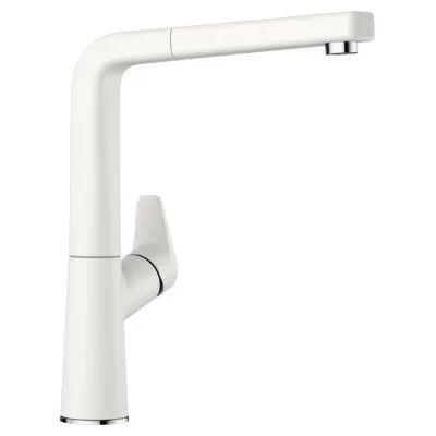 Blanco Miscelatore monocomando con doccetta estraibile AVONA-S 1521280 finitura bianco