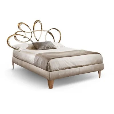 Cantori Letto king size Dolcevita con struttura imbottita da 215/235x210 cm