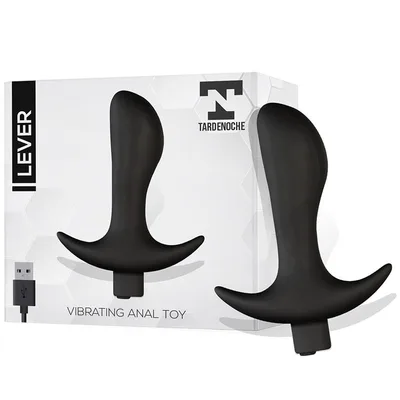 Tardenoche Lever Plug Anale Vibrante 12 Silicone 10 Vibrazioni USB Ricaricabile