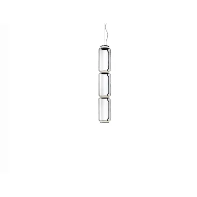 Flos Lampada a sospensione Noctambule Suspension 3 Low Cylinder finitura nero