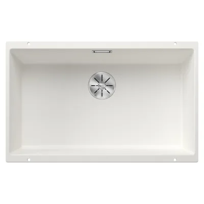 Blanco | Lavello a una vasca SUBLINE 700-U Total Black 2523446 finitura bianco da 73x46 cm - Sottotop