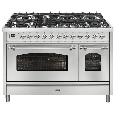 Ilve Cucina P12N da incasso Nostalgie P127DNE3 doppio forno e piano cottura 7 fuochi con dual da 120 cm