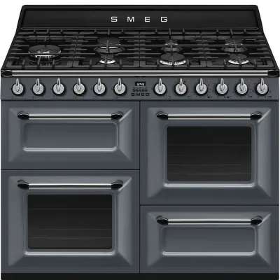 Smeg S Cucina TR4110GR con tre forni e piano cottura gas finitura Slate Grey da 110x60 cm - IN PROMOZIONE FINO AL 6/07