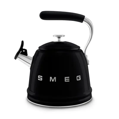 PRONTA CONSEGNA - Smeg Bollitore a fischio WKF01BL finitura nero