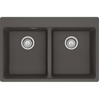 Franke: Lavello due vasche Vasche Sopratop Centro MRG 620-34-34 FTL 114.0714.187 finitura grigio ardesia da 76x50 cm