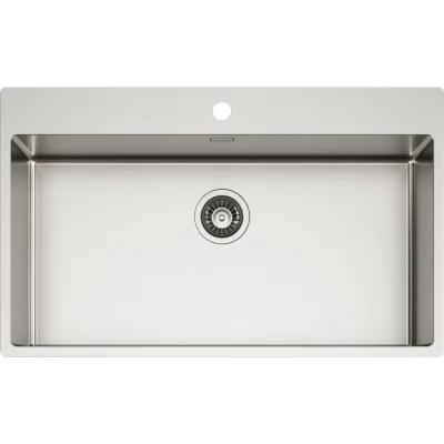 PRONTA CONSEGNA - Schock Lavello una vasca NEW TECHNICK PLUS N100 XXL TECPN100XXL finitura inox spazzolato da 85x51 cm