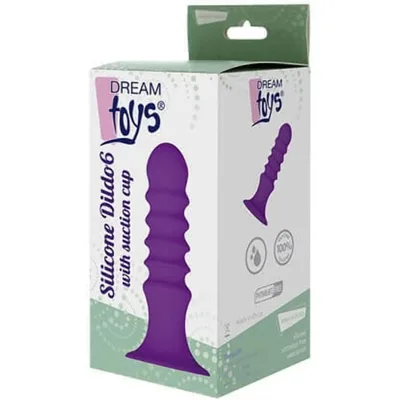 Plug anale stimolante 13,5 Cheeky Love Ribbed Scanalato Silicone Ventosa viola