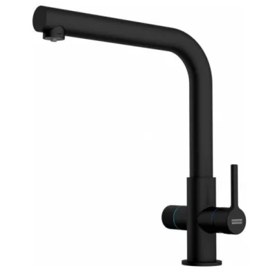 Franke: Miscelatore bicomando Lina Clear Water 2.0 120.0730.802 finitura black matt