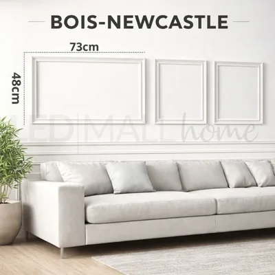 Kit Boiserie LEDMall Home Pronto da Montare con Bordi Pretagliati mod. NEWCASTLE