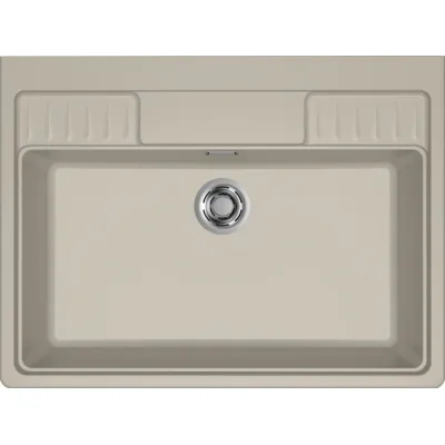 Elleci Lavello una vasca SPAZIO 900 EXTRA LKS90095XLP finitura composito K95 champagne da 90x66.5 cm