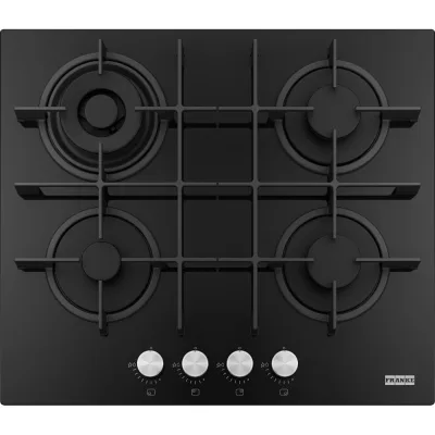 Franke: Piano cottura a gas Maris 600 FHMA 604 3G DC C 106.0734.774 in cristallo nero da 59 cm