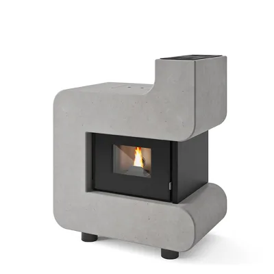 Eva Calòr Stufa a pellet TIZIANO 9016027300 finitura cemento