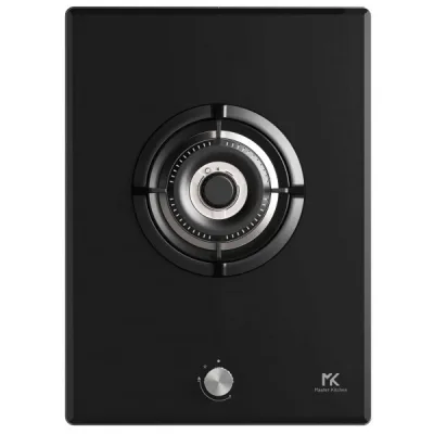 Master Kitchen Piano cottura a gas MKHG 381 ED-FTC GCBK in vetroceramica nero da 38 cm