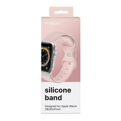 CELLY APPLE WATCH 38/40/41 SILICONE BPINK WBANDSIL40BP