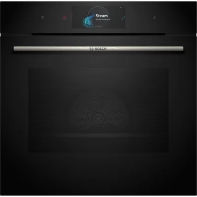 PRONTA CONSEGNA - Bosch Forno pirolitico a vapore da incasso HRG7784B1 finitura nero da 60 cm - Serie 8