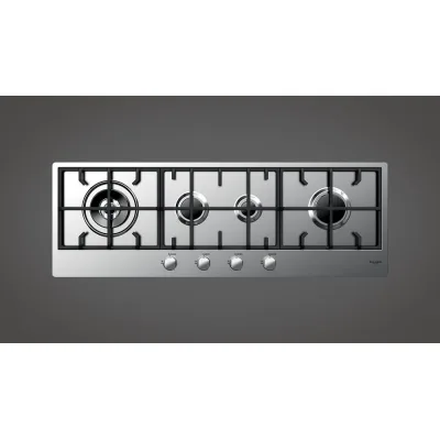 Fulgor Piano cottura a gas CPH 1124 G WK X finitura acciaio inox da 112 cm