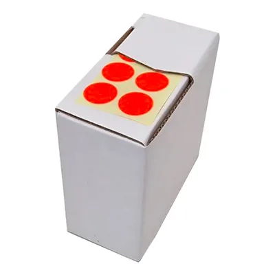 Bollini adesivi Segnafalli Rosso fluo - Ø 15mm, 3000 pezzi