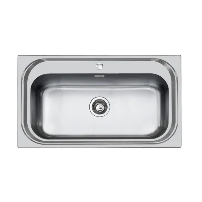 Foster Lavello una vasca 1180 150 finitura acciaio inox da 86.5x50.5 cm