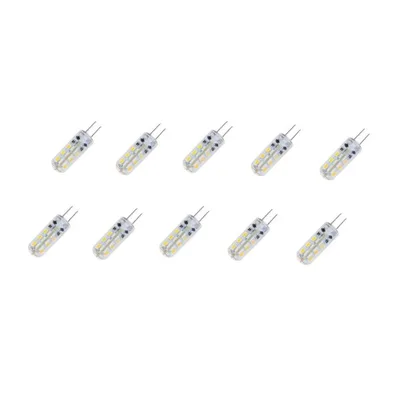 kit 10 pz lampada led g4 1.5w 3000k bianco caldo 12 volt