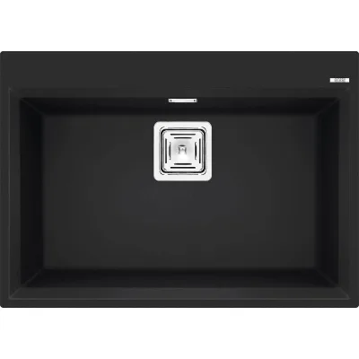 Elleci Lavello una vasca KARISMA 120 LGK12040 finitura composito G40 nero da 70x50 cm
