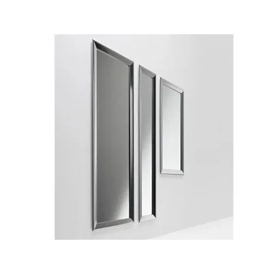 Horm Specchio da parete o da terra Yume art. EK1300 con cornice in alluminio - Dimensioni a scelta