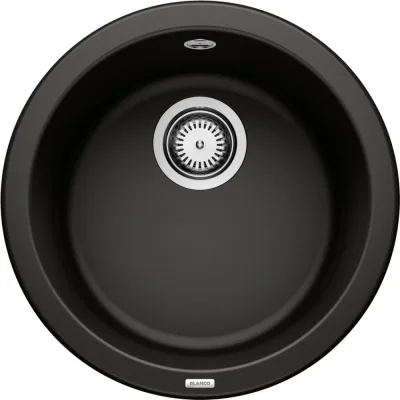 Blanco | Lavello rotondo una vasca Blanco |RONDO 1525959 finitura nero da Ø45 cm - Sopratop