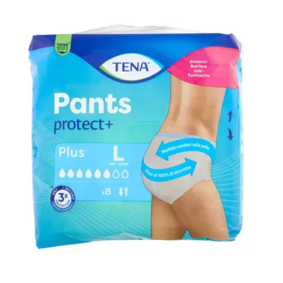 Tena Pants Protect + Plus L 8pz