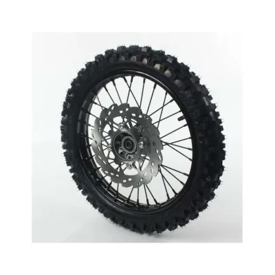 Ruota anteriore 14″ in acciaio con pneumatico Guangli, per Pit Bike, Dirt Bike, Minimoto