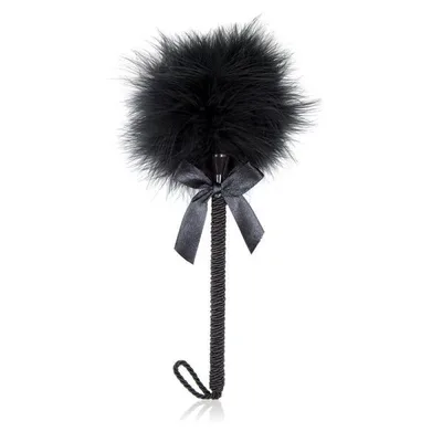 Frustino sexy con nero Piume Piume Nere 25cm Fiocco BDSM Bondage