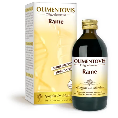 Rame olimentovis liquido analcolico senza zuccheri con edulcoranti 200 ml