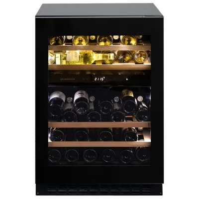 PRONTA CONSEGNA - Dunavox Cantina vino a incasso Flow-45 DAUF-45.125DB.TO finitura full glass nero da 59.5 cm