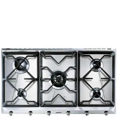 PRONTA CONSEGNA - Smeg Piano cottura a gas SRV596GH5 finitura inox da 90 cm