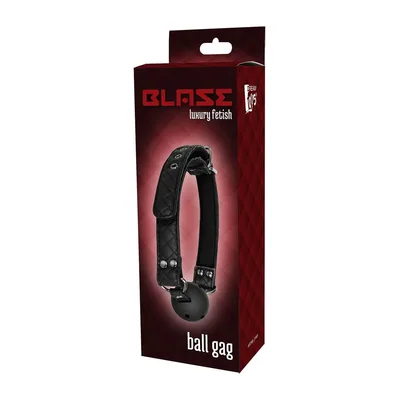 Dream Toys Blaze Luxury Ball Gag Traspirante Regolabile Nero BDSM 4,7 cm